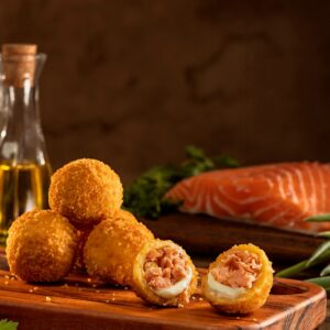 Croquete de Salmão com Cream Cheese