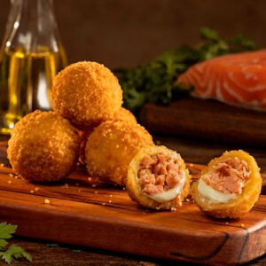 Croquete de Salmão com Cream Cheese